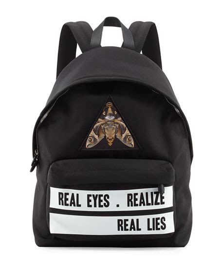 Givenchy Real Eyes Realize Real Lies Nylon Backpack